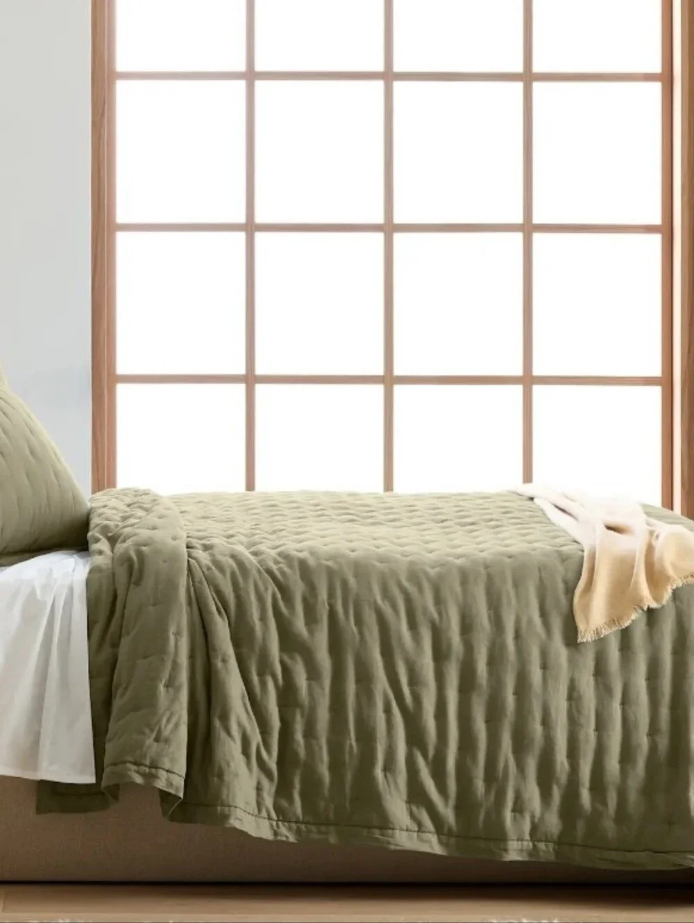 Quince European Linen Dream Quilt - Willowleaf